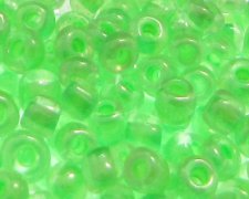(image for) 6/0 Pale Green Transparent Glass Seed Beads, 1oz. bag