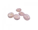 16mm Pink Foil Lampwork Glass Bead, 5 beads 16mm Pink Foil Lampwork Glass Bead, 5 beads