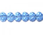 12 x 16mm Sky Blue Faceted Rondelle Glass Bead, 4 beads 12 x 16mm Sky Blue Faceted Rondelle Glass Bead, 4 beads