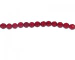 8mm Light Red Faceted Glass Bead, 14" string 8mm Light Red Faceted Glass Bead, 14" string