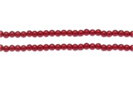 (image for) 4mm Red Glass Pearl Bead, approx. 113 beads