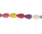 14 x 8mm Color Dyed Turquoise Leaf Beads. Limit 20! 14 x 8mm Color Dyed Turquoise Leaf Beads. Limit 20!