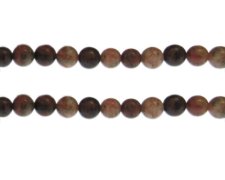 (image for) 8mm Rust/Brown Gemstone Bead, approx. 23 beads