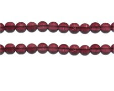 (image for) 8mm Wine Semi-Matte Glass Bead, approx. 32 beads