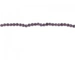 3mm Deep Plum Bi-cone Glass Bead, 2 x 12" strings 3mm Deep Plum Bi-cone Glass Bead, 2 x 12" strings