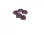 12mm Plum Dot Lampwork Heart Glass Bead, 5 beads 12mm Plum Dot Lampwork Heart Glass Bead, 5 beads