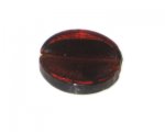 34mm Brown Foil Flat Round Pattern Handmade Lampwork Glass Bead 34mm Brown Foil Flat Round Pattern Handmade Lampwork Glass Bead