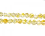 6mm Buttercup Crackle Spray Glass Bead, approx. 72 beads 6mm Buttercup Crackle Spray Glass Bead, approx. 72 beads