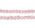 6mm Carnation Crackle Spray Glass Bead, approx. 72 beads 6mm Carnation Crackle Spray Glass Bead, approx. 72 beads