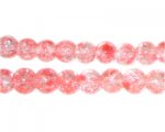 8mm Tulip Crackle Spray Glass Bead, approx. 53 beads 8mm Tulip Crackle Spray Glass Bead, approx. 53 beads