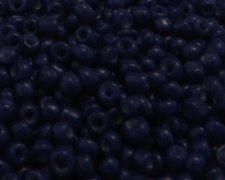 (image for) 11/0 Dark Blue Opaque Glass Seed Bead, 1oz. Bag