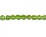 10mm Apple Green Faceted Round Glass Bead, 13" string 10mm Apple Green Faceted Round Glass Bead, 13" string