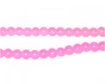 6mm Light Pink Jade Gemstone-Style Glass Beads, approx. 50 beads