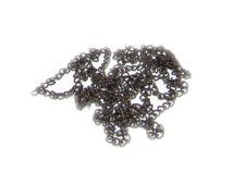 (image for) 2mm Black Metal Link Chain, 40" length