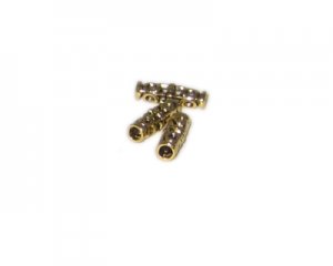 18 x 6mm Gold Tube Metal Spacer Bead, 3 beads