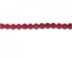 6mm Red Faceted Glass Bead, 14" string 6mm Red Faceted Glass Bead, 14" string