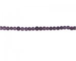 4mm Purple Pressed Glass Bead, 2 x 12" strings 4mm Purple Pressed Glass Bead, 2 x 12" strings