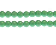 (image for) 10mm Green Sparkle Abstract Glass Bead, approx. 17 beads