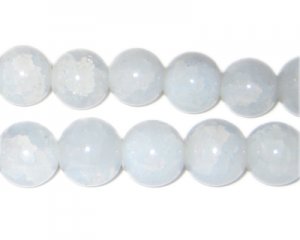 12mm Labradorite-Style Glass Bead, approx. 18 beads