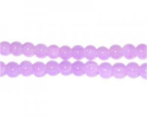 6mm Amethyst-Style Glass Bead, approx. 75 beads
