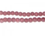 6mm Light Garnet-Style Glass Bead, approx. 75 beads