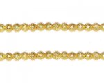 4mm Gold Round Stardust Brass Bead, approx. 50 beads