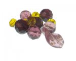 Approx. 1.5 - 2oz. Golden Plum Glass Bead Mix Approx. 1.5 - 2oz. Golden Plum Glass Bead Mix