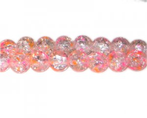 10mm Summer Glory Crackle Season Glass Bead, approx. 22 beads
