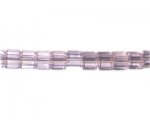 8mm Pink Faceted Cube Glass Bead, 14" string 8mm Pink Faceted Cube Glass Bead, 14" string