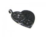 38 x 48mm Silver Heart Metal Steampunk Pendant 38 x 48mm Silver Heart Metal Steampunk Pendant
