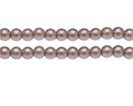 (image for) 8mm Mink Glass Pearl Bead, approx. 56 beads