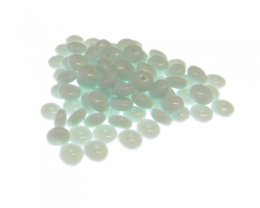 (image for) Approx. 1oz. x 6x4mm Baby Blue Disc Glass Bead