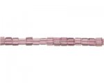 6mm Plum Faceted Cube Glass Bead, 14" string 6mm Plum Faceted Cube Glass Bead, 14" string