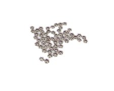 (image for) 2mm Silver Metal Spacer Bead, approx. 55 beads