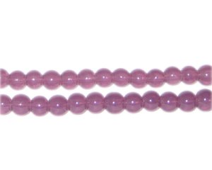 (image for) 6mm Plum Jade-Style Glass Bead, approx. 77 beads
