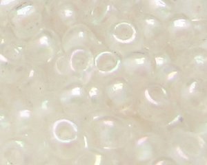 (image for) 6/0 White Luster Glass Seed Bead, 1oz. Bag