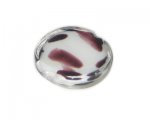 34mm Black Dot Handmade Lampwork Glass Bead 34mm Black Dot Handmade Lampwork Glass Bead