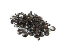 (image for) Approx. 1oz. x 6mm Gunmetal Disc Glass Beads, side-drilled