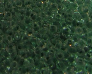 (image for) 11/0 Green Inside-Color Glass Seed Bead, 1oz. Bag