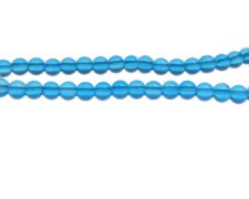 (image for) 6mm Turquoise Semi-Matte Glass Bead, approx. 44 beads