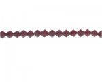 6mm Red Faceted Bi-cone Glass Bead, 12" string 6mm Red Faceted Bi-cone Glass Bead, 12" string