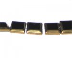 14mm Black Vintage-Style Square Glass Bead, approx. 5 beads 14mm Black Vintage-Style Square Glass Bead, approx. 5 beads