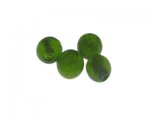 12mm Apple Green Lampwork Glass Bead, 4 beads 12mm Apple Green Lampwork Glass Bead, 4 beads