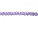 8 x 6mm Lilac Faceted Rondelle Glass Bead, 14" string 8 x 6mm Lilac Faceted Rondelle Glass Bead, 14" string