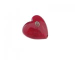 28mm Red Lampwork Heart Glass Bead 28mm Red Lampwork Heart Glass Bead