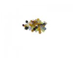 Approx. 1oz. Color Bi-cone Faceted Glass Bead Approx. 1oz. Color Bi-cone Faceted Glass Bead