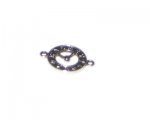 18 x 24mm Silver Clock Metal Steampunk Link, 4 links 18 x 24mm Silver Clock Metal Steampunk Link, 4 links