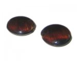 26mm Brown Foil Handmade Lampwork Glass Bead, 2 beads 26mm Brown Foil Handmade Lampwork Glass Bead, 2 beads
