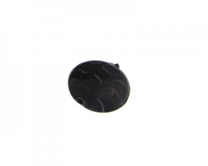 28mm Black Pattern Lampwork Glass Bead