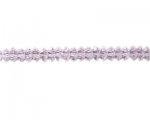 8 x 4mm Pink Faceted Disc Glass Bead, 13" string 8 x 4mm Pink Faceted Disc Glass Bead, 13" string